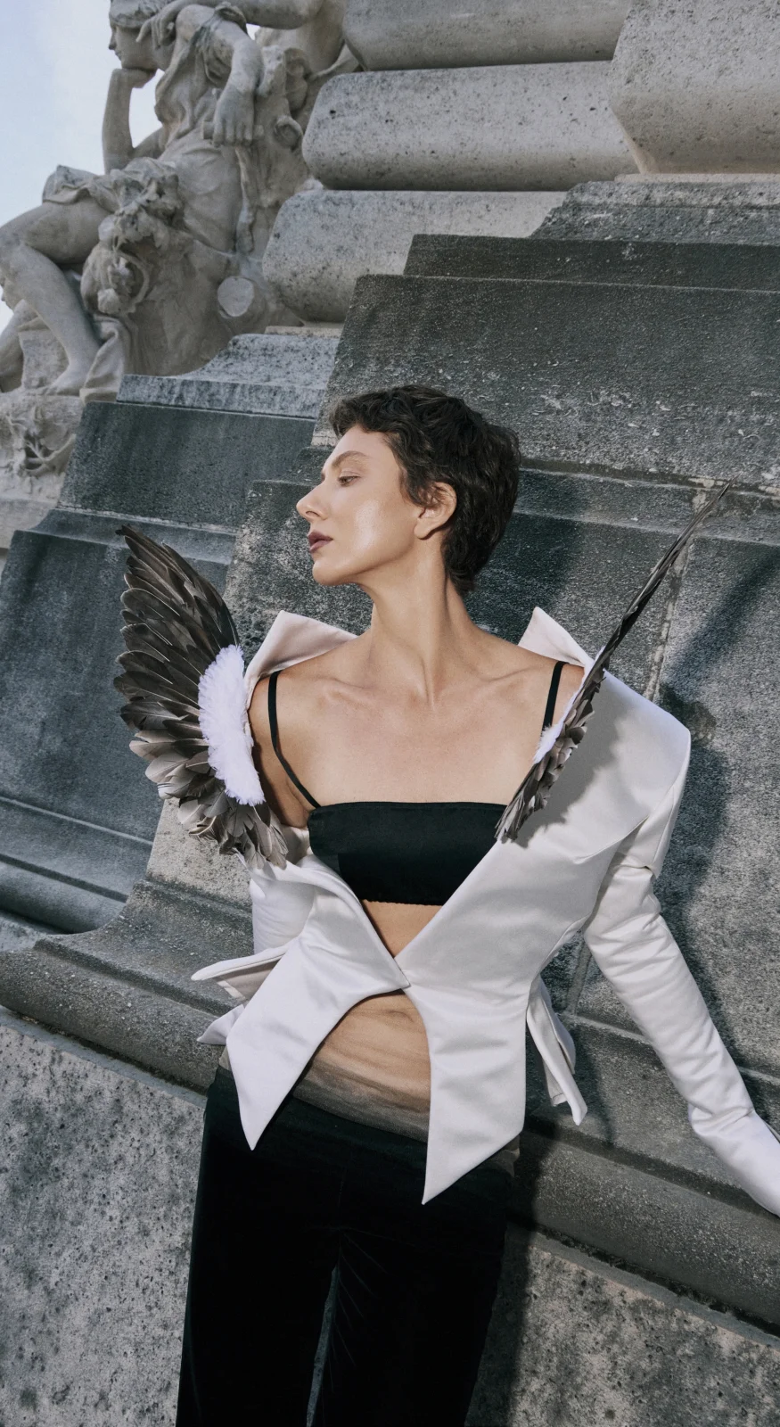 Даша Попова на показе Schiaparelli Haute Couture, осень-зима 2026