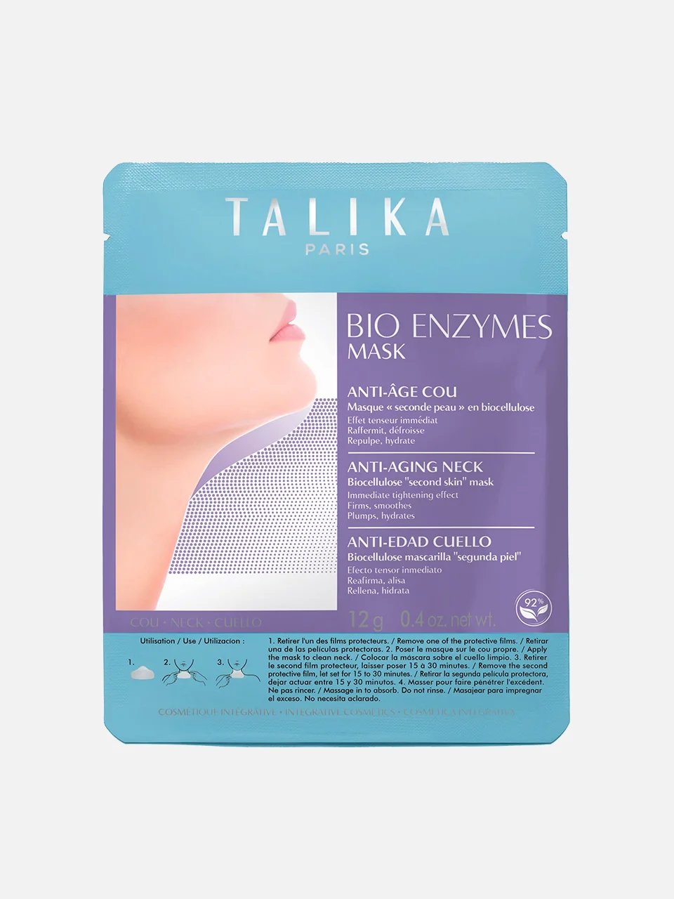 Антивозрастная маска для шеи Bio Enzymes Mask Anti-Aging Neck, TALIKA (Стоимость: 1 249 рублей)