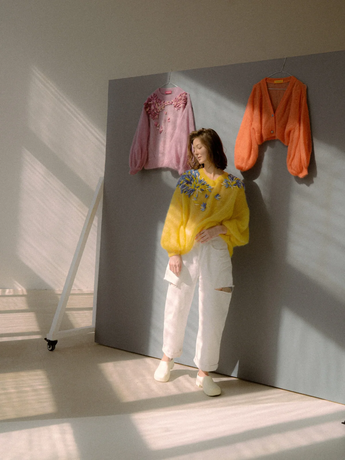 свитер из мохера