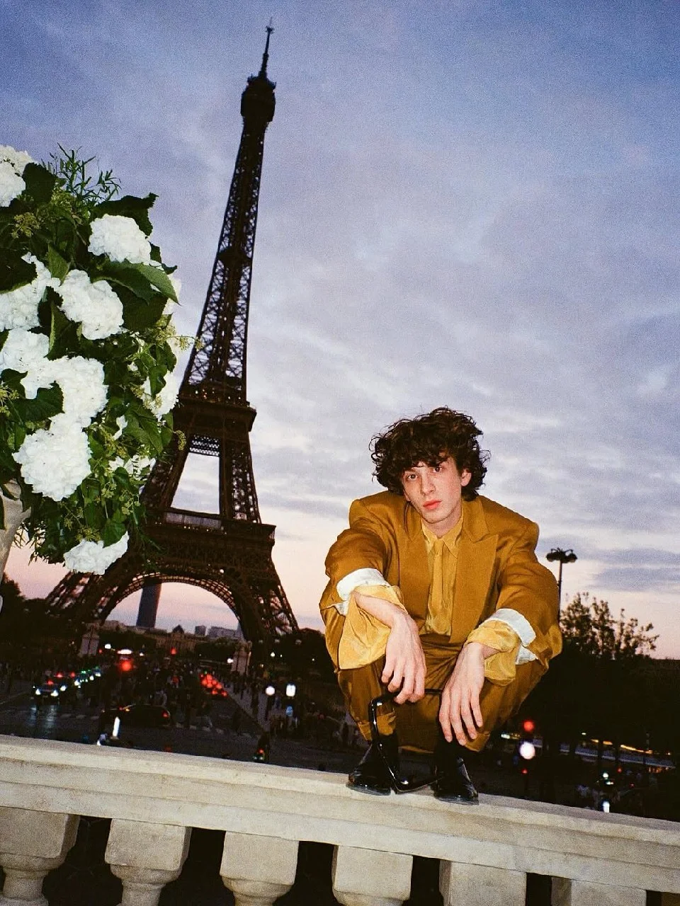 Марк Эйдельштейн на показе Saint Laurent