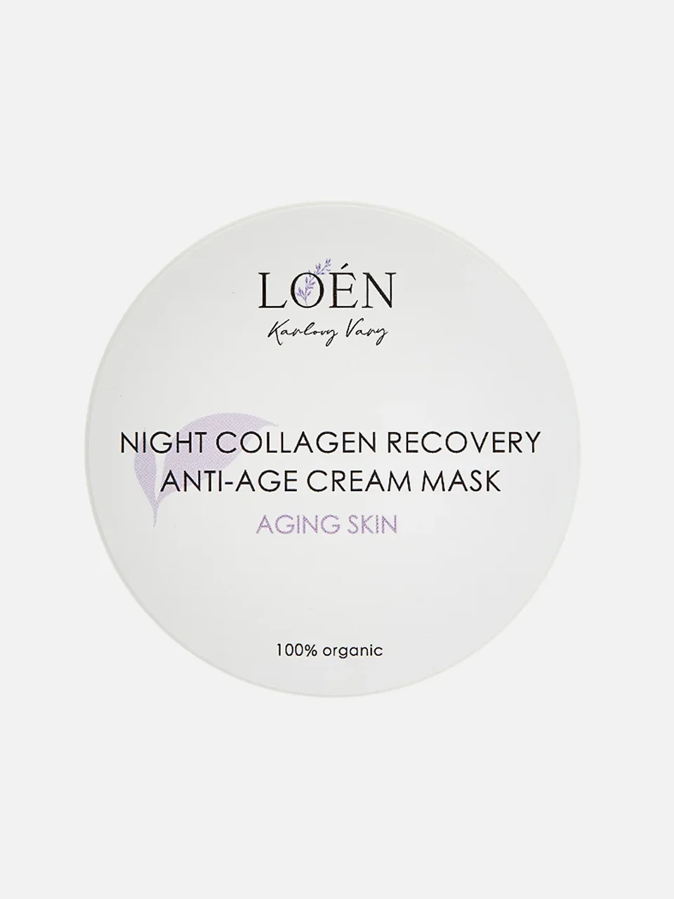 Крем-маска для лица и шеи Night Collagen Recovery Anti-Age Cream Mask, Loen