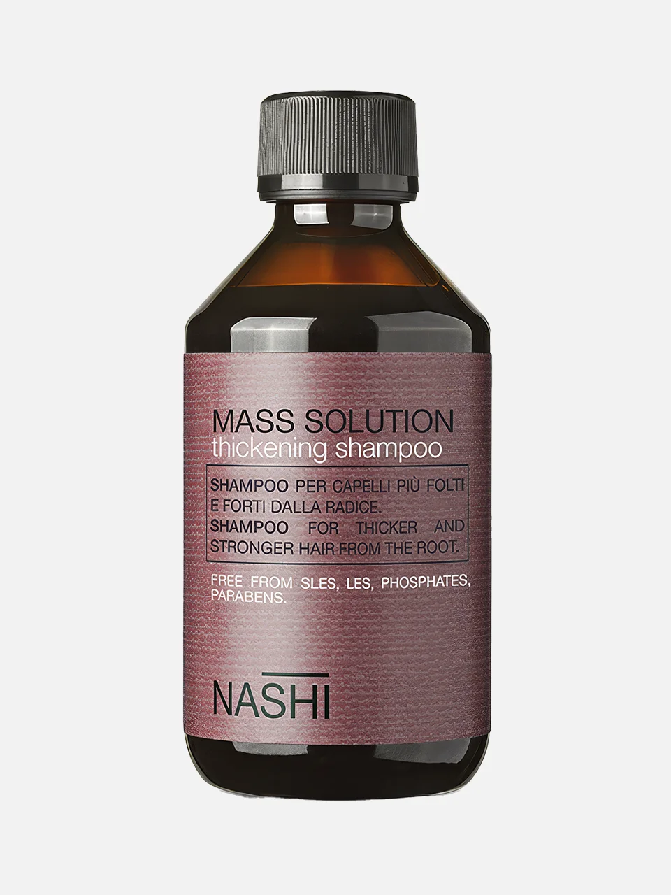 Шампунь для утолщения и объема Mass Solution, Nashi Argan