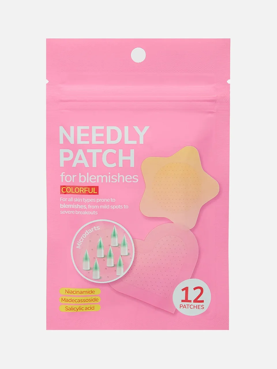 Микроигольчатые патчи от несовершенств Patch for Blemishes Colorful, Needly