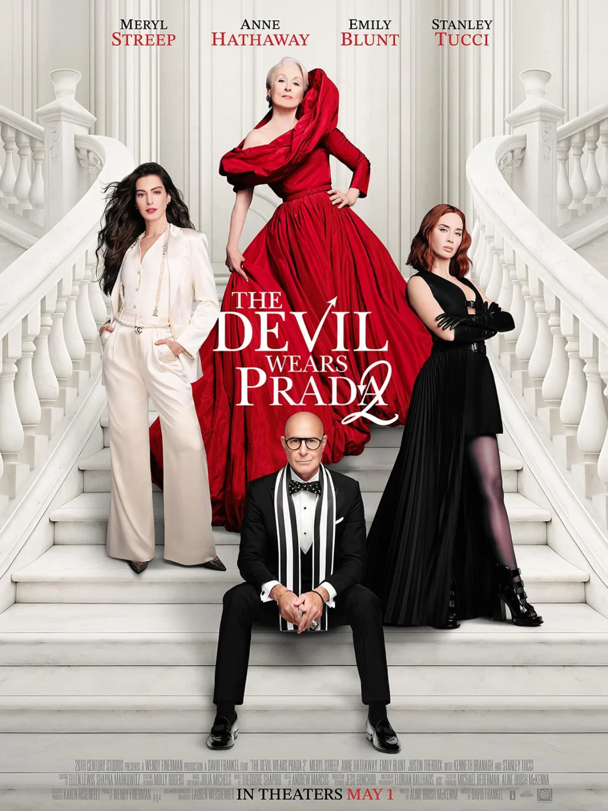 Дьявол носит Prada 2, Энн Хэтэуэй, Мерил Стрип, Дьявол носит Prada 2 трейлер, Эмили Блант, Стэнли Туччи