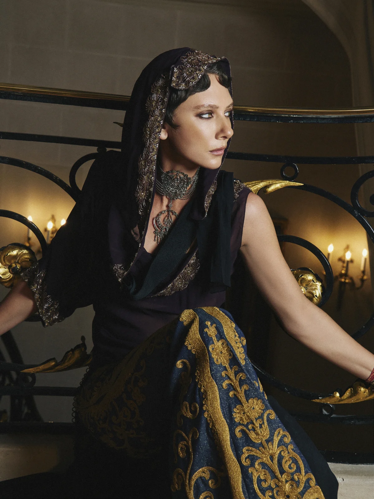 Даша Попова перед показом Christian Dior Haute Couture