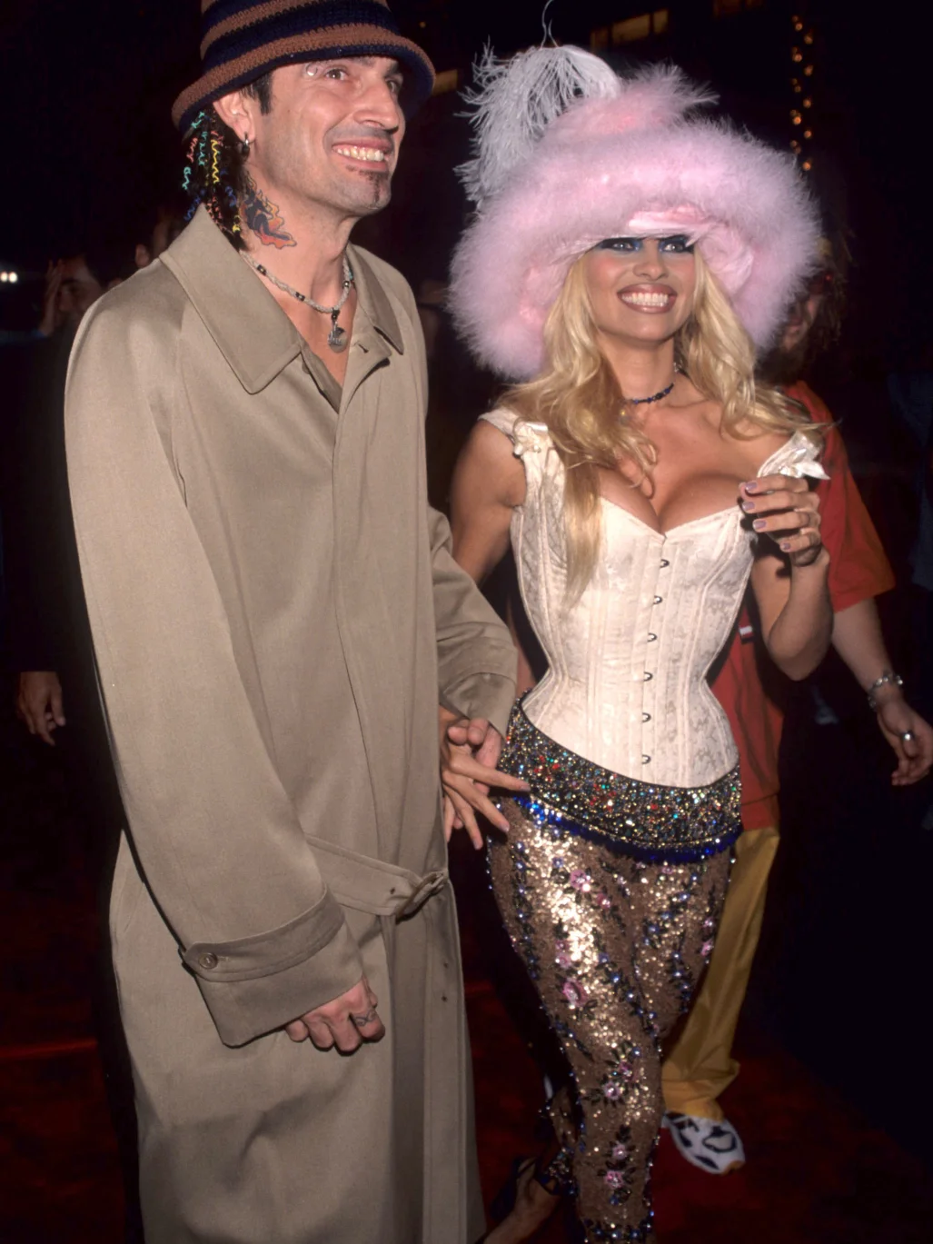Памела Андерсон и Томми Ли на премии MTV VMA, 1999