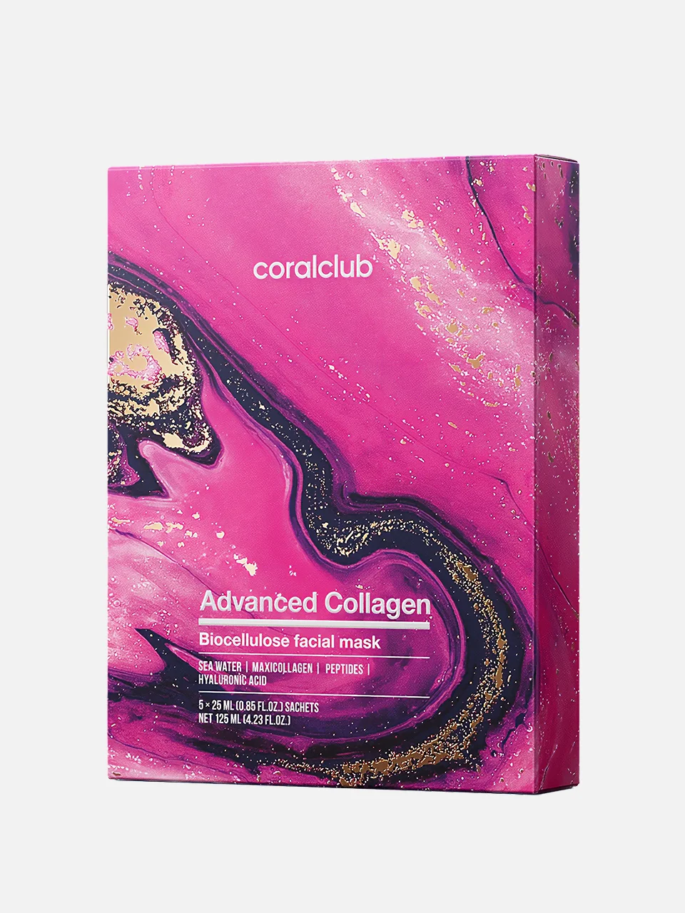 Биоцеллюлозная маска для лица Advanced Collagen, Coral Club (Стоимость: 860 руб)