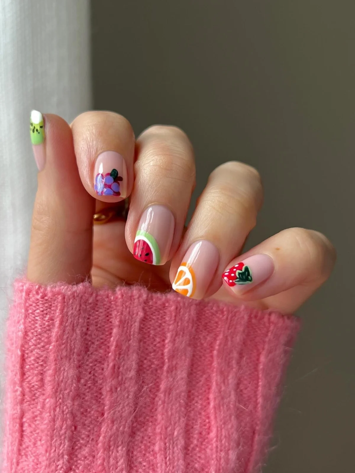fruit peel nails