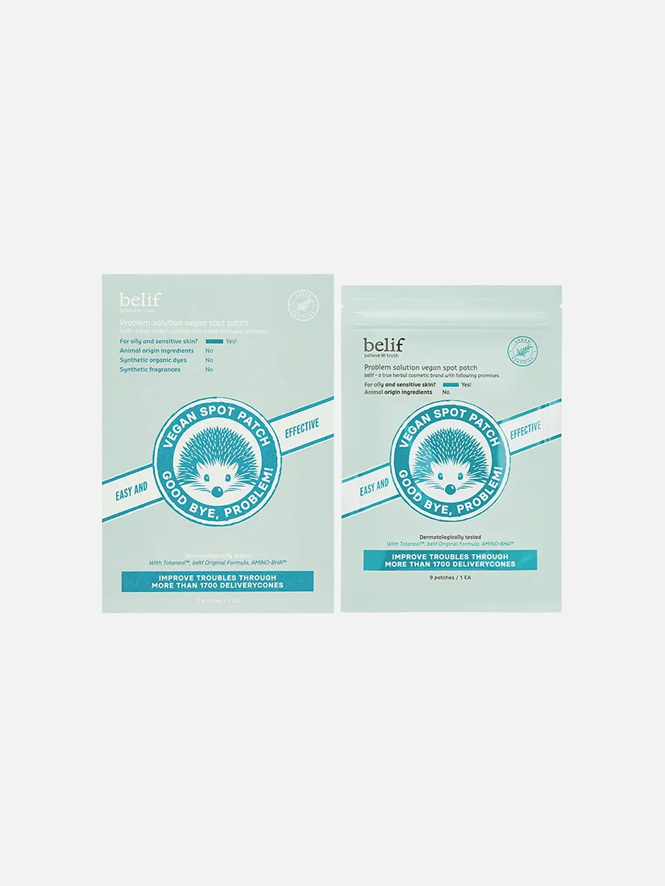 Точечные патчи для лица Problem Solution Vegan Spot Patch, Belif