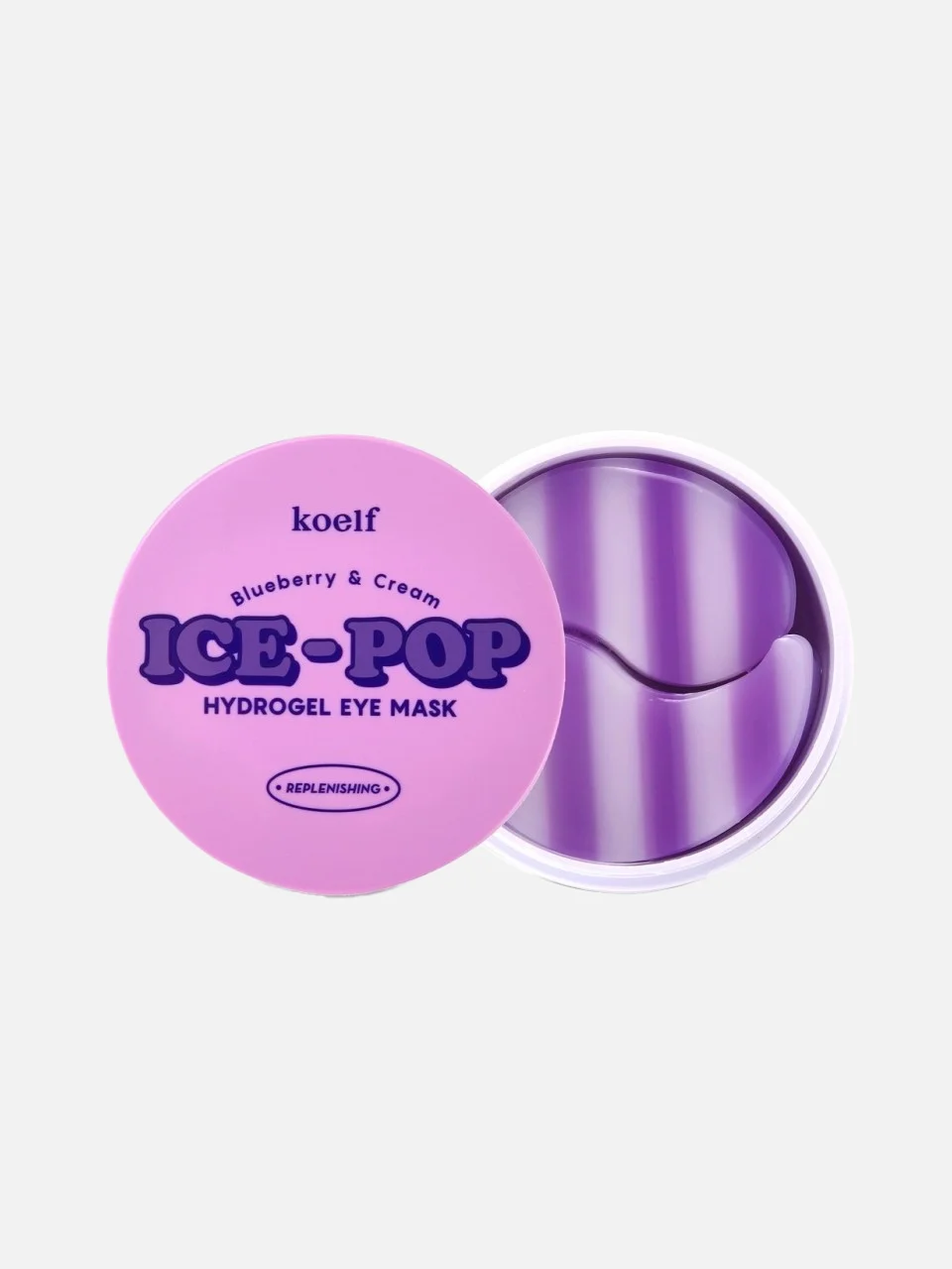 Гидрогелевые патчи для глаз с голубикой и ванилью Blueberry & Cream Ice-Pop Hydrogel Eye Mask, Koelf, цена: 1 604 ₽