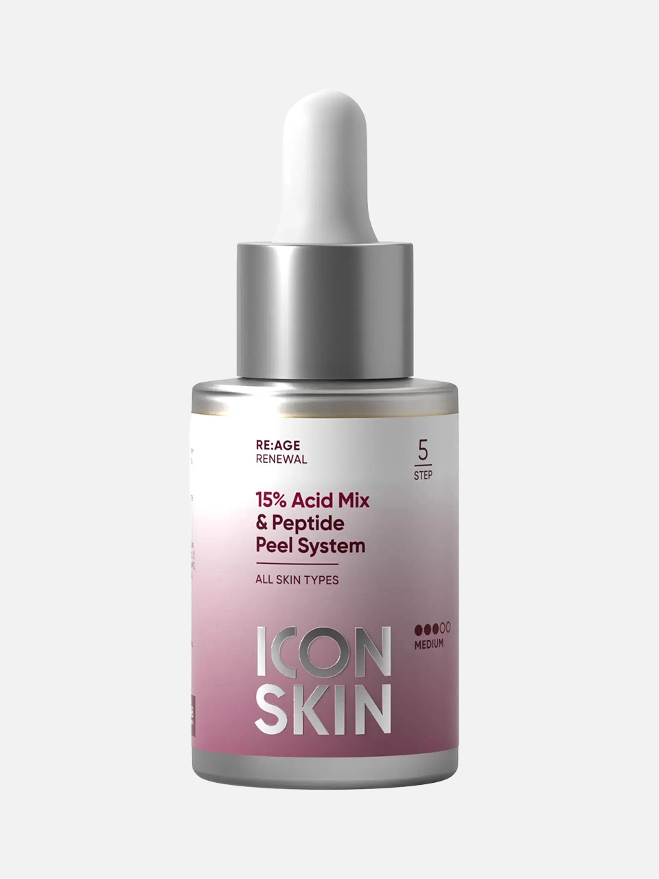 Интенсивный пептидный пилинг 15% Acid Mix & Peptide Peel System, Icon Skin