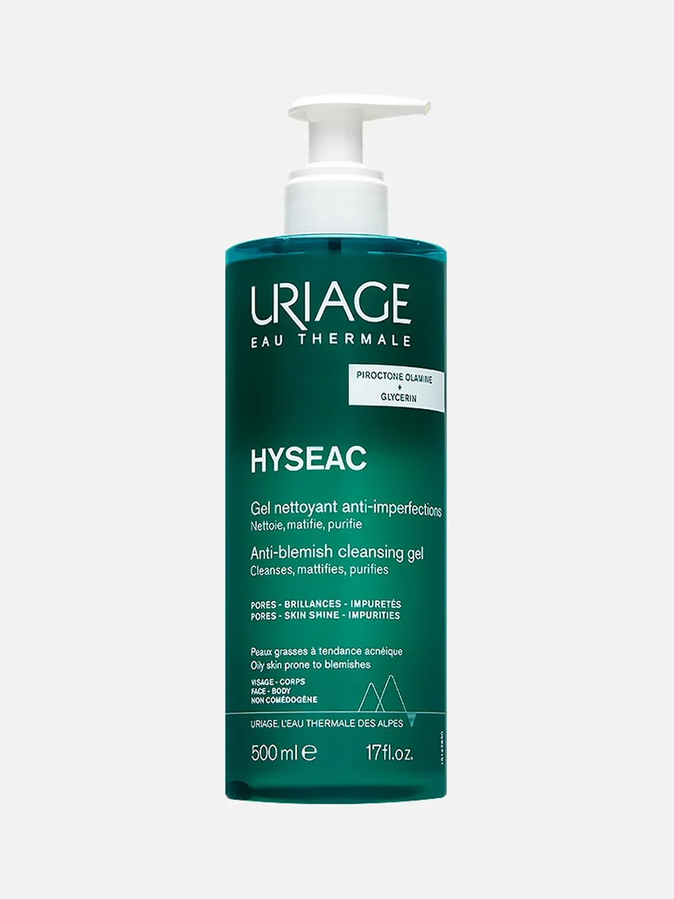Очищающий гель для тела и лица Hyseac, Uriage