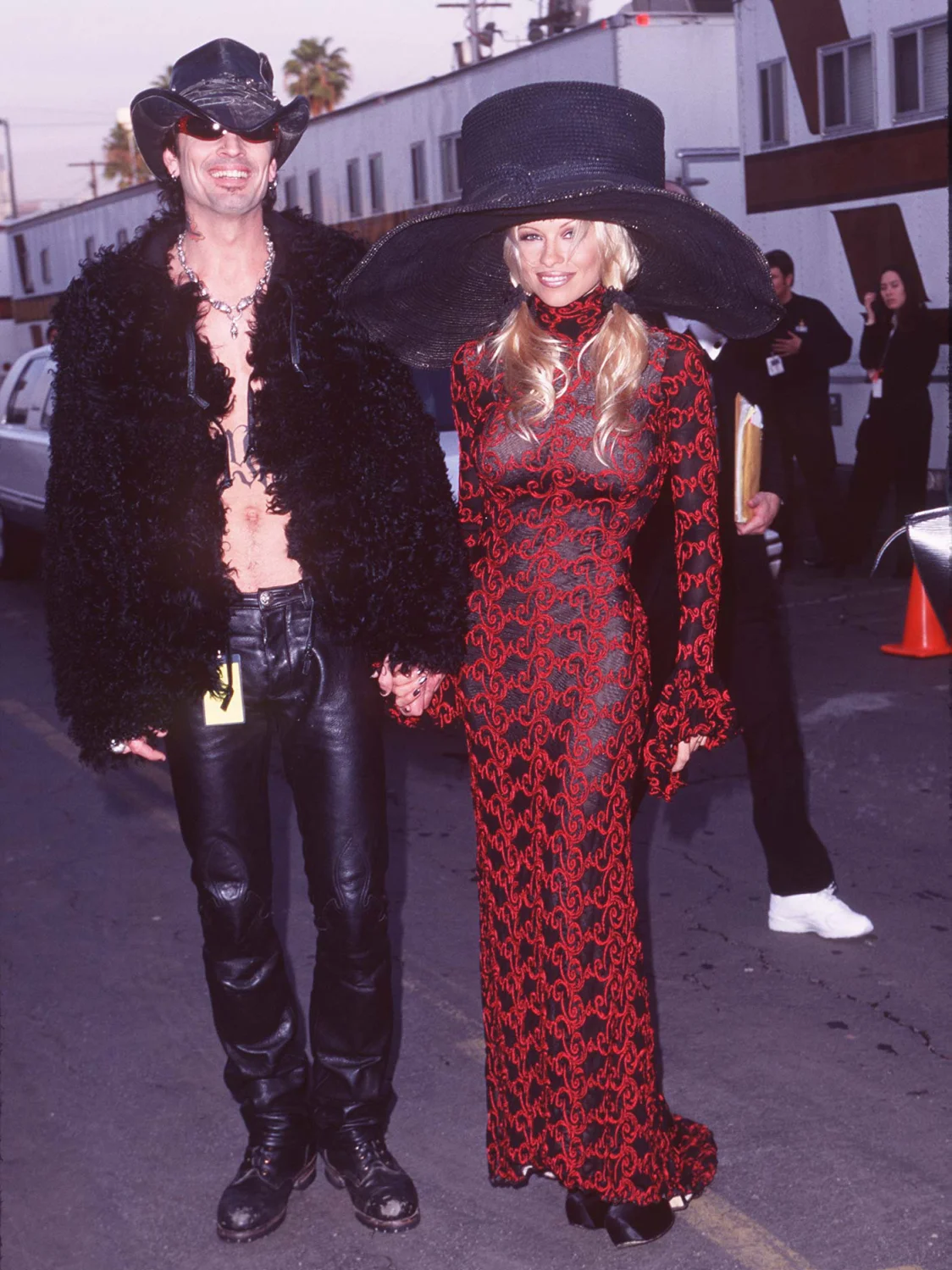 Памела Андерсон и Томми Ли на премии American Music Awards, 1997