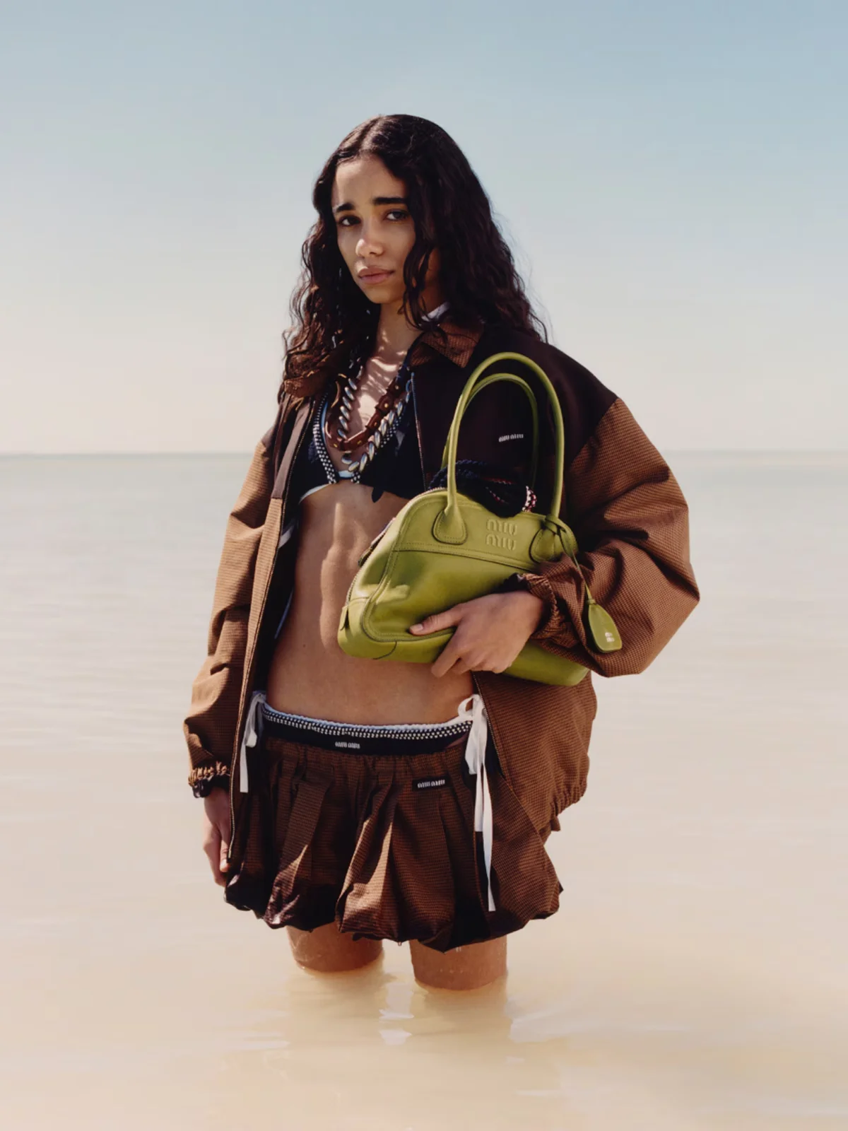 Miu Miu, L'Été 2026, миу миу, Miu Miu новинки, Miu Miu пляжная коллекция, сатин бессон, люк бессон