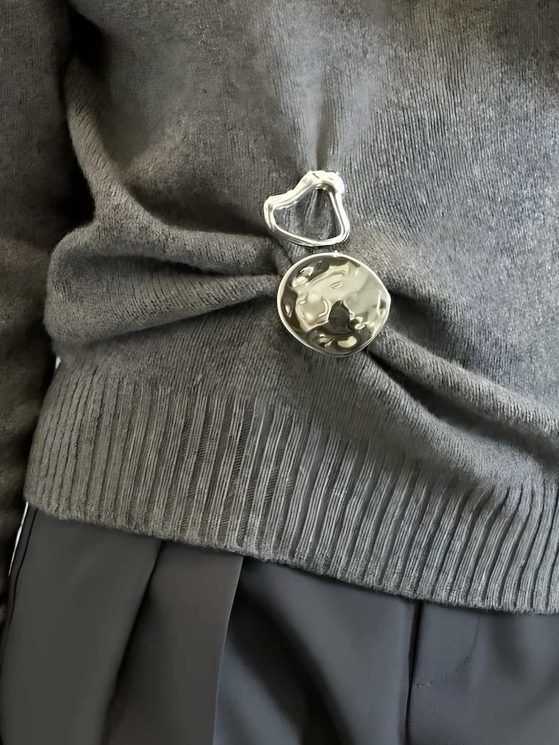 брошка серебро