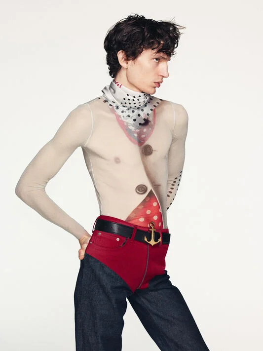 Jean Paul Gaultier, жан поль готье, Дюран Лантинк, Jean Paul Gaultier Resort 2027, деконструкция, телесность