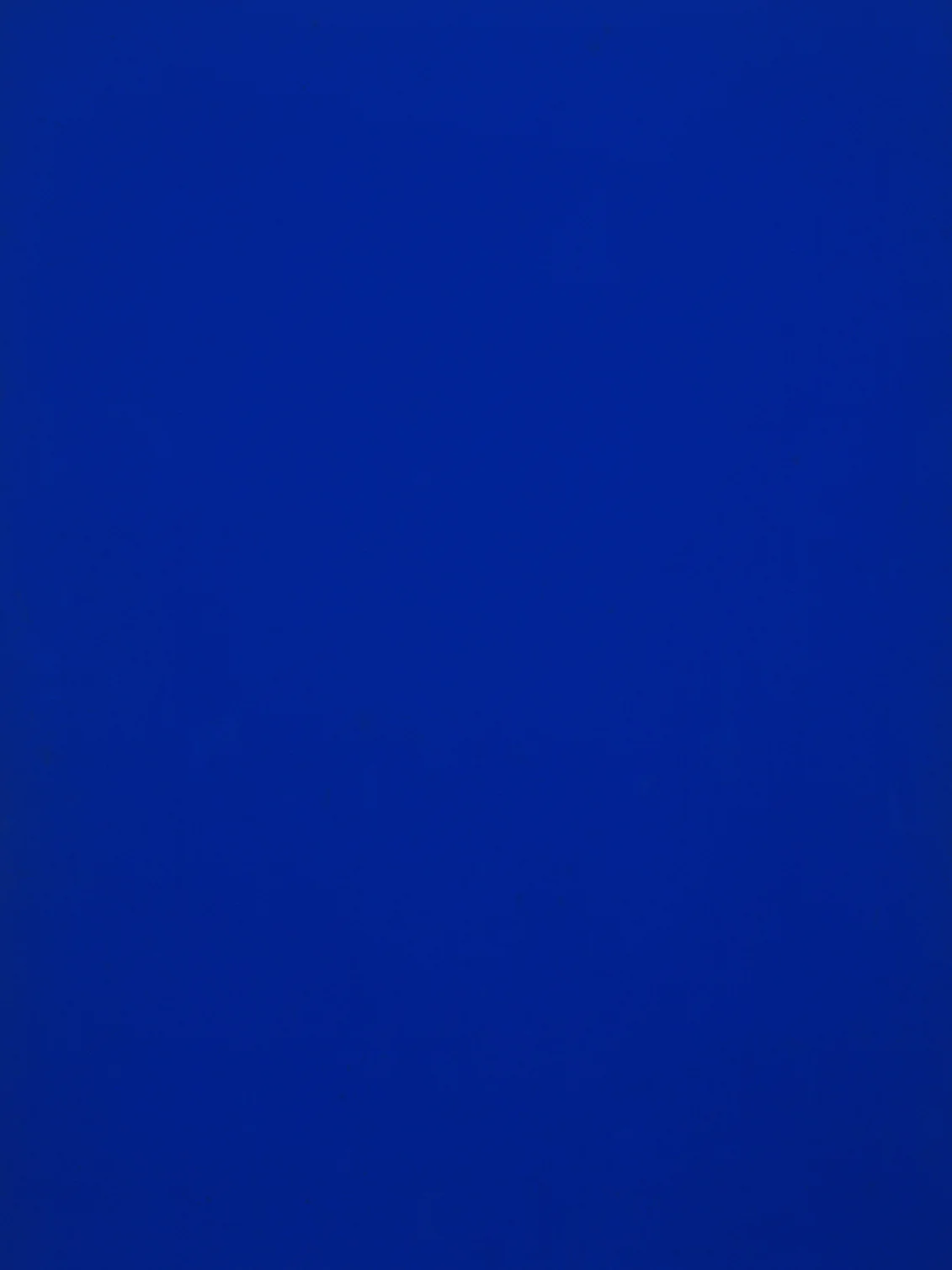 Ив Кляйн «Синий монохром», 1961
