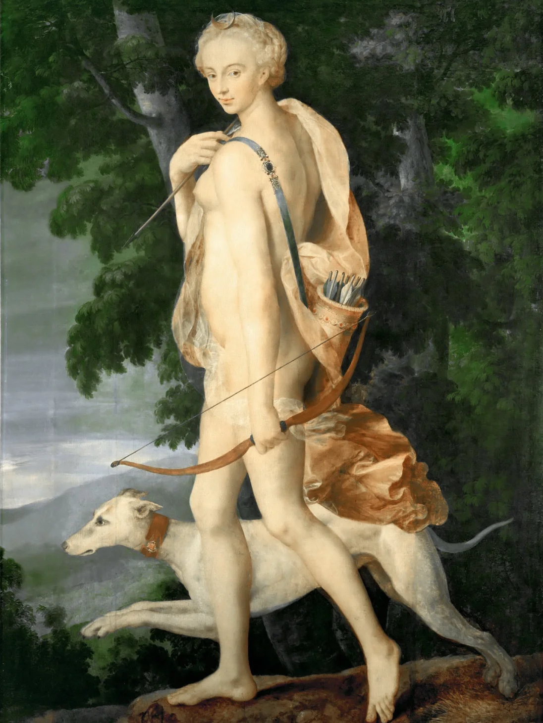 Неизвестный художник «Диана Охотница», 1550