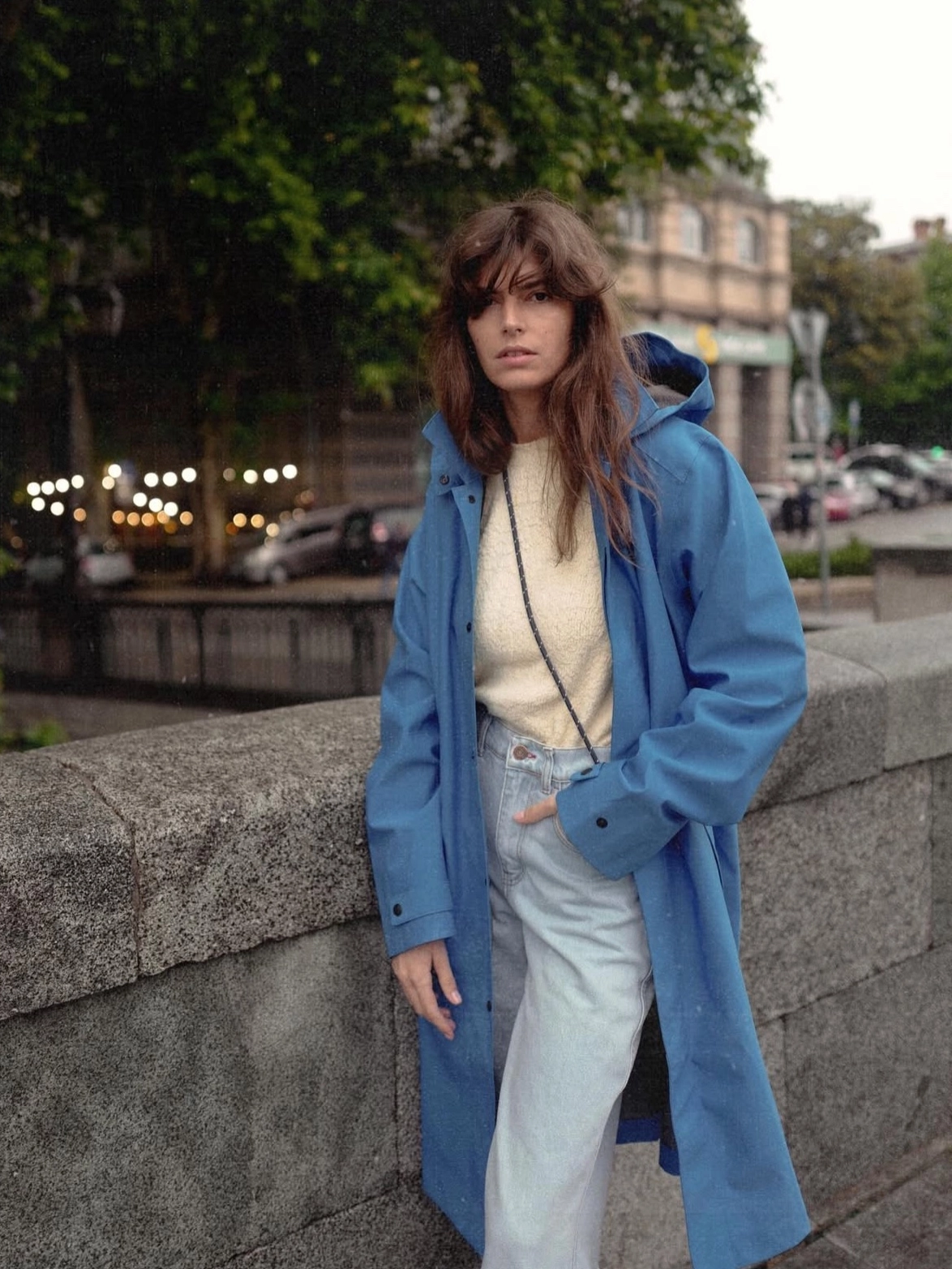 Голубой дождевик Surfer Raincoats