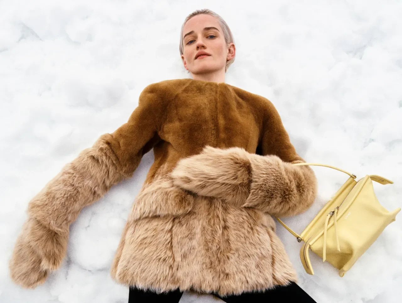 Lil Yachty и Джулия Гарнер позируют в заснеженных Альпах в новом кампейне Loewe