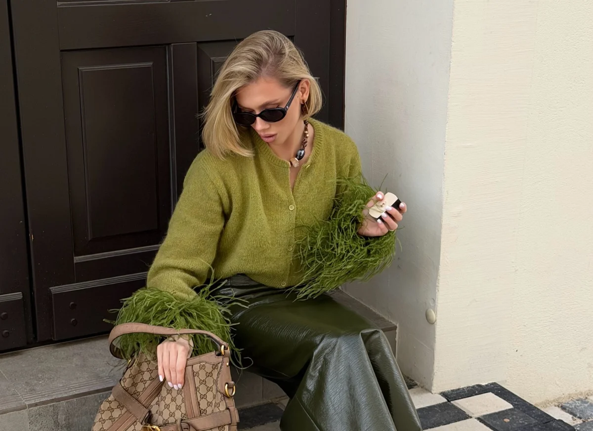 Вещи в оттенке matcha green